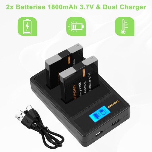 6lh batteria - nb-6l, +